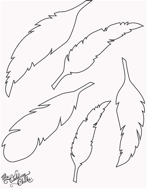 Free Printable Feather Template Feather Template Paper Feathers