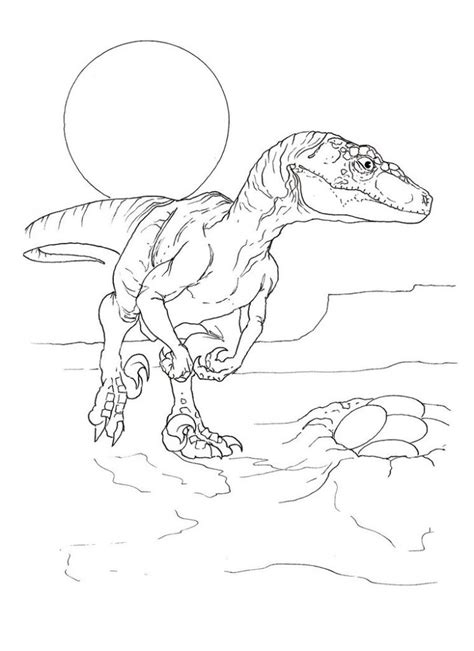 Free jurassic world coloring pages. Velociraptor Coloring Pages - Best Coloring Pages For Kids