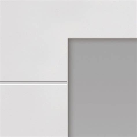 Jb Kind Moulded White Primed Clear Glass Internal Door 1981mm X 762mm