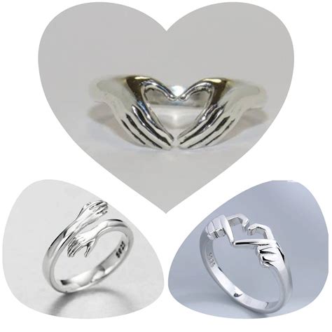 Boho Female Crystal White Round Ring Set Brand Luxury Promise