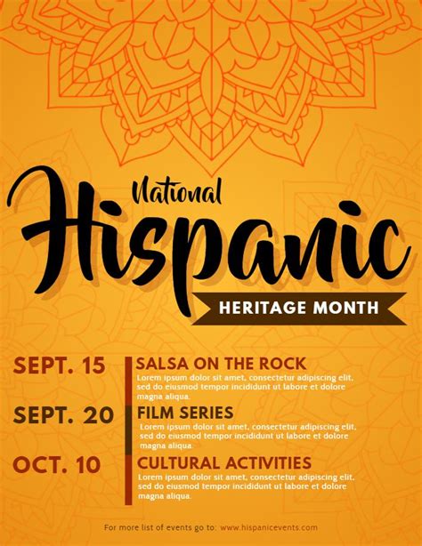 Hispanic Heritage Month Banner Printable Free