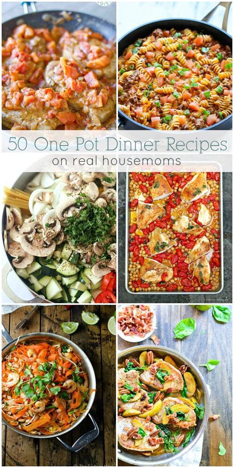 50 One Pot Dinner Recipes Real Housemoms One Pot Dinners One Pot