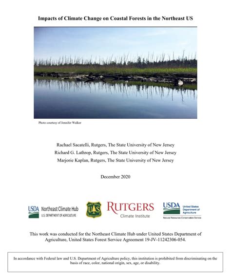 Climate Change And Northeastern Coastal Forests Us Climate