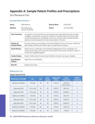 Patient Profile Template