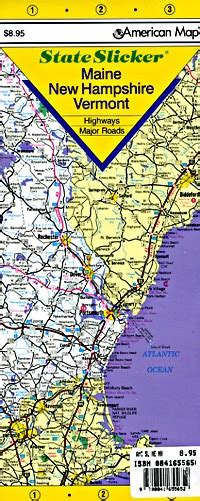 Maine Road Maps Detiled Travel Tourist Driving