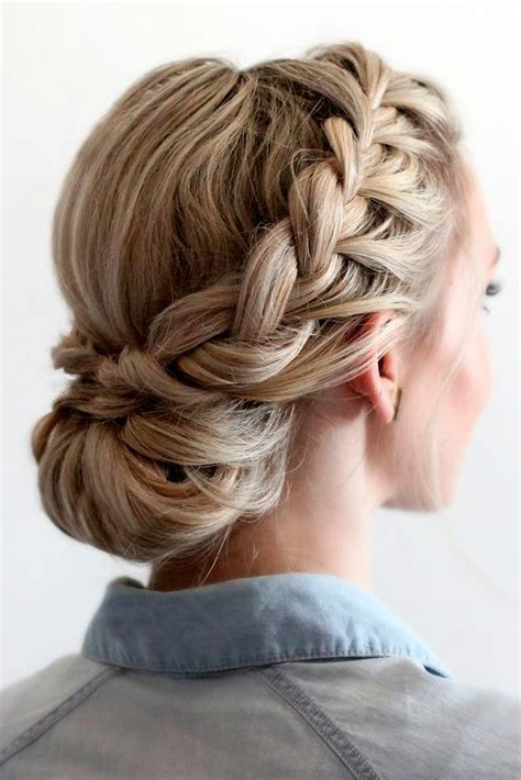 Braided Prom Hair Updos To Finish Your Fab Look Braided Prom Hair Hair Styles Hairstyle