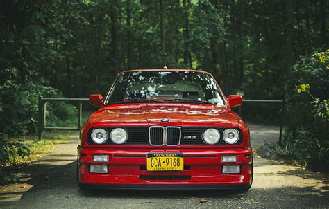 1170x2532px Free Download Hd Wallpaper Bmw E30 M3 Red Tuning