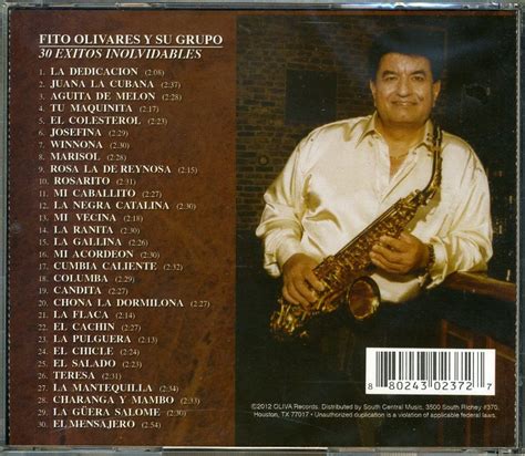 Fito Olivares Y Su Grupo 30 Exitos Inolvidables Tejano Music