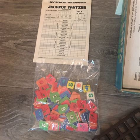 1980 Jackpot Yahtzee Board Dice Game Milton Bradley Vintage Complete Ebay