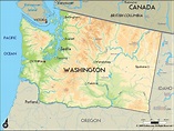 Washington Map - Travel | Map - Tripsmaps.com