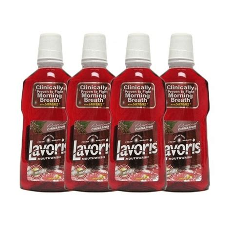 Lavoris Mouthwash Original Cinnamon Flavor Red 15 Oz Bottles Pack Of