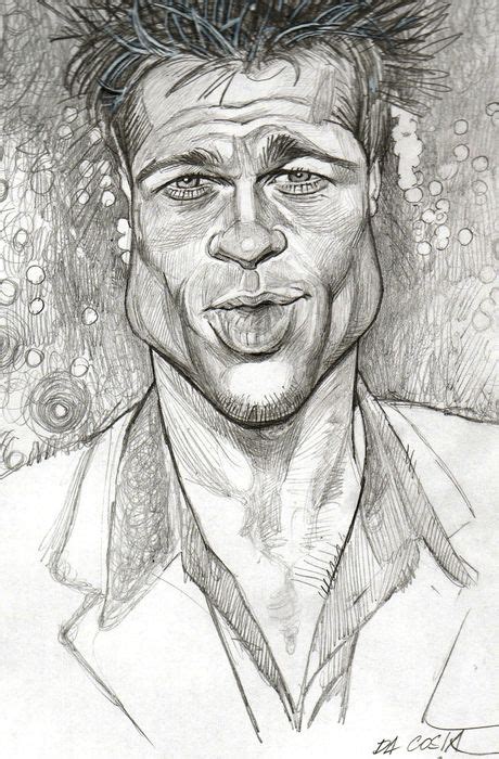 Brad Pitt Artist Charles Da Costa Website