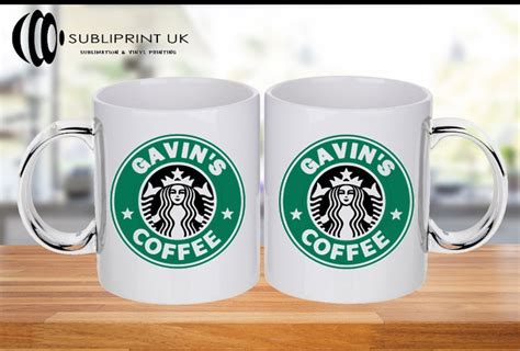 Starbucks Themed Mug Personalised Etsy Uk