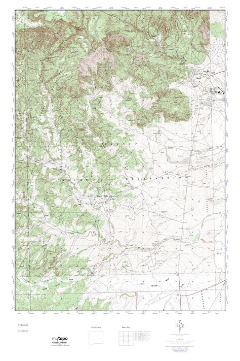 Mytopo Tohatchi New Mexico Usgs Quad Topo Map