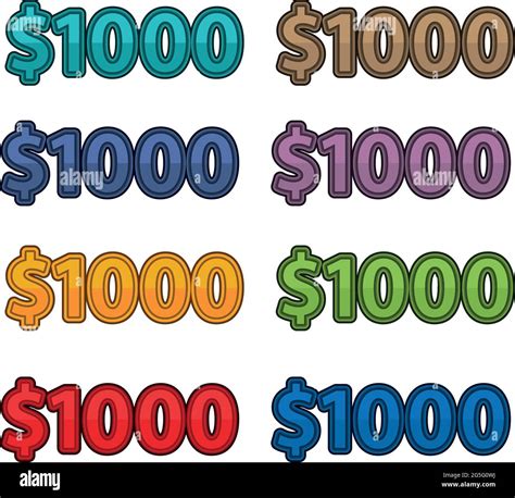 1000 Dollars Stock Vector Images Alamy