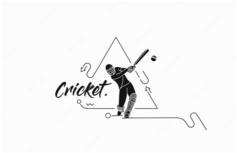 Premium Vector Concept Of Batsman Playing Cricket Championship