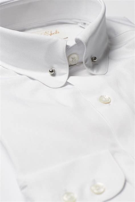 formal pin collar shirt white curve collar collar shirts shirts pin collar shirt
