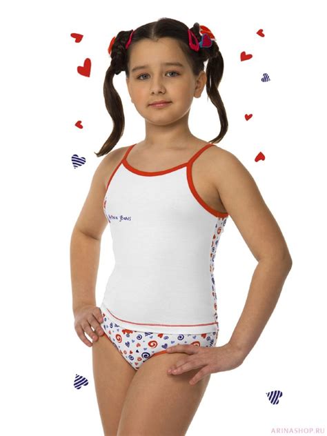 Купить Комплект нижнего белья для девочек майка трусы за руб интернет магазин ArinaShop