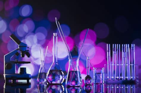 Science Experiment Concept Background Laboratory Stock Photo Image
