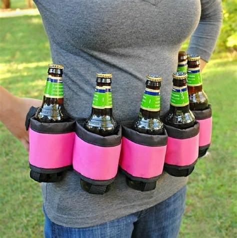 Secure Your Own Beer At The Party With The Deluxe Six Pack Beer Belt