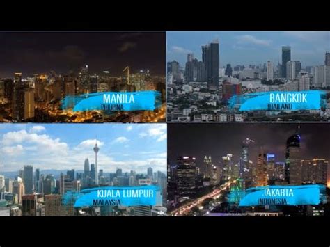 Kuala lumpur is easier on the eyes and more forthcoming with its charms. Skyline Manila - Bangkok - Kuala Lumpur - Jakarta) - YouTube