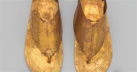 The Ancient Egyptians Were Often Buried With Gold Sandals And Toe Caps Called Stalls ~ Vintage