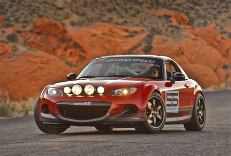 By sending power to the rear wheels and letting the front wheels do the steering, you truly experience the feeling of control. Multi-Eyed Mazda Super 25 SEMA 2012 Show Miata - RallyWays