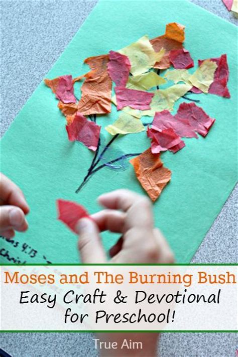13 Burning Bush Craft Ideas Burning Bush Craft Bible Story Crafts