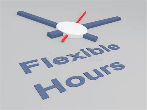 Flexible Hours Concept Stock Illustration Illustration Of Management