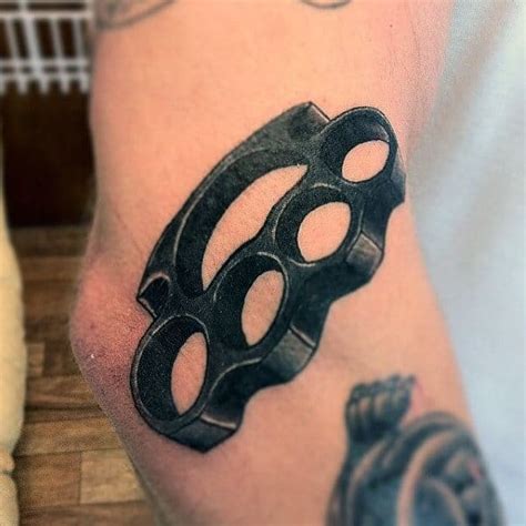 40 Cool Brass Knuckle Tattoo Designs For Men 2023 Guide
