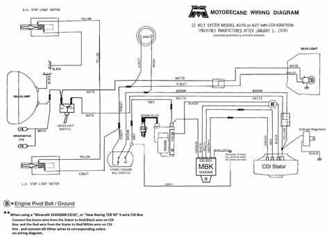 Motobecane wiring diagrams - Moped Wiki