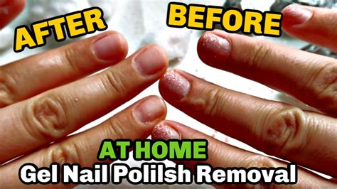 How To Remove Gel Nail Polish At Homenon Acetone Youtube