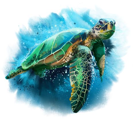 Green Sea Turtle By Kajenna On Deviantart