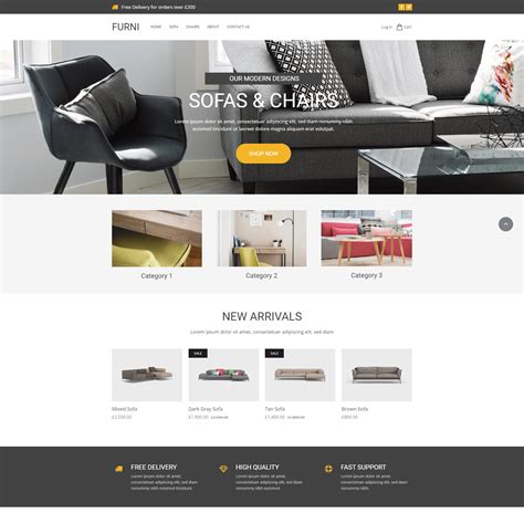 Furniture Ecommerce Website Template Go Edit