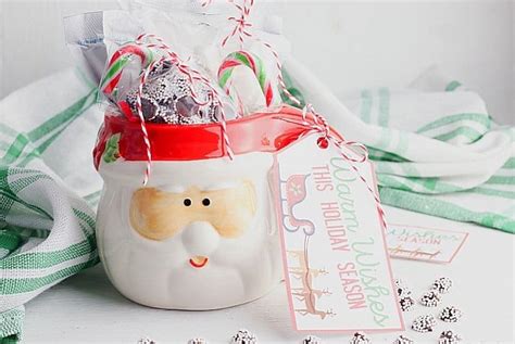 Dollar Store Hot Chocolate Mug Christmas T The Farm Girl Gabs®