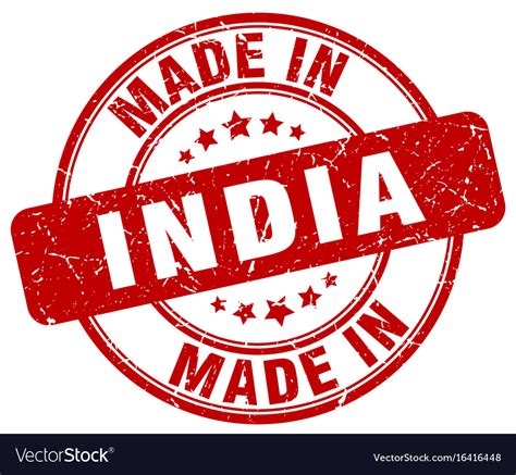 Made In India Royalty Free Vector Image Vectorstock