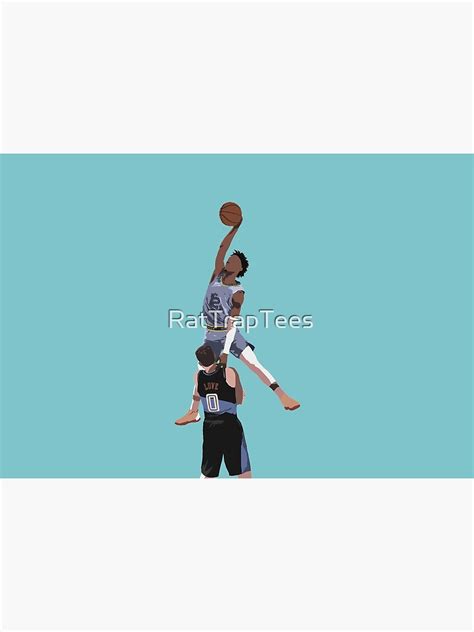 Ja Morant Almost Dunks On Kevin Love Mask For Sale By Rattraptees