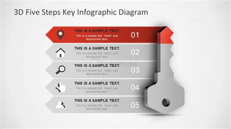 3d Key Shape Powerpoint Slidemodel