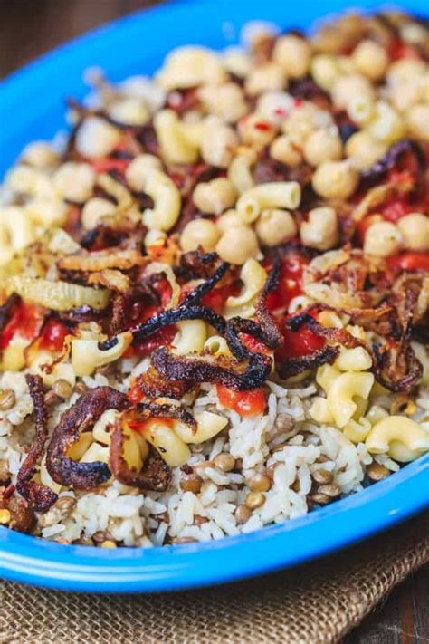 Egyptian Koshari Recipe The Mediterranean Dish