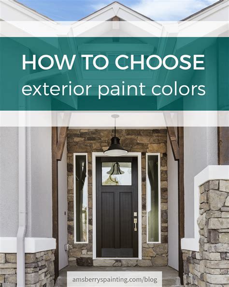 How To Choose Exterior Paint Colors For Your Home