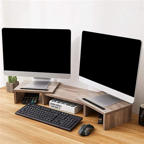 Buy Dual Monitor Stand Monitor Stands For 2 Monitors Monitor Stand