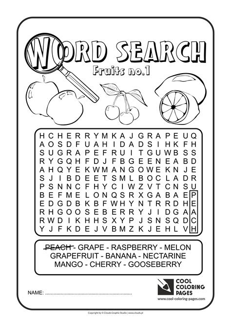 Word Search Coloring Pages Coloringqu