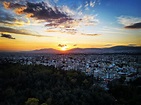 4K free download | Sunset, athens, city, greece, nea filadelfia, peace ...