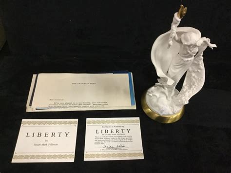 Sold Price 1986 Franklin Mint Fine Porcelain Statue Liberty By