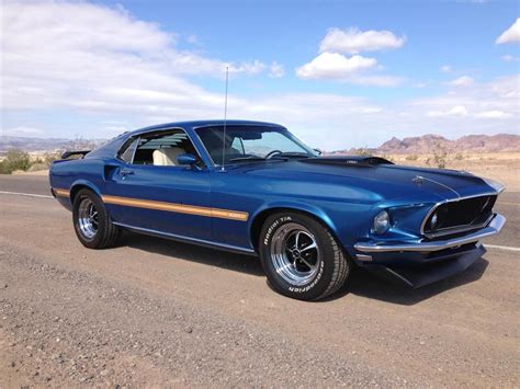 1969 Ford Mustang Mach 1 In Acapulco Blue Mustang Mach 1 Ford Images