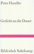 Gedicht an die Dauer von Peter Handke - Buch - buecher.de