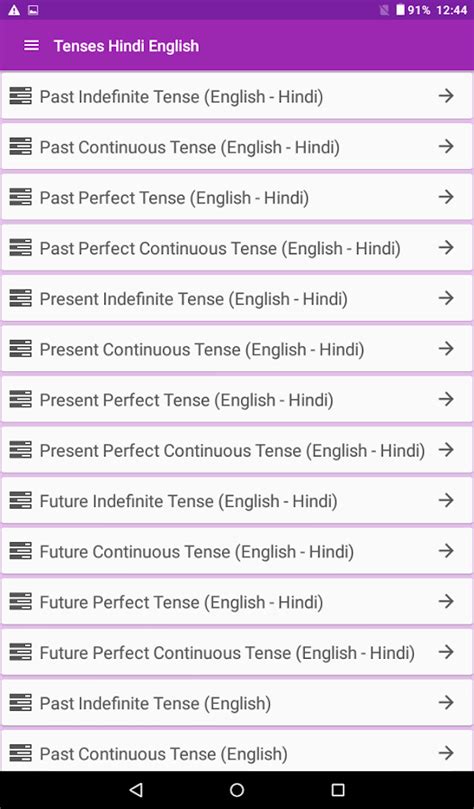 Tense present perfect tense hindi english translation. Tenses Hindi English - Android Apps on Google Play