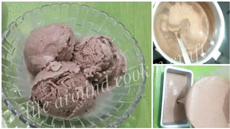 Homemade Chocolate Ice Cream Recipe Without Condensed Milk Eggless Easy And Tasty Recipe
