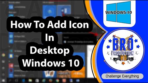 How To Add Icon In Desktop Windows 10 Af Soomaali Youtube