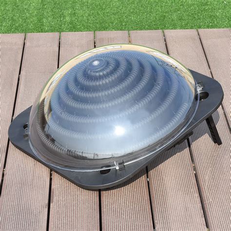 Buy Costway Black Outdoor Solar Dome Inground Above Ground Swimming